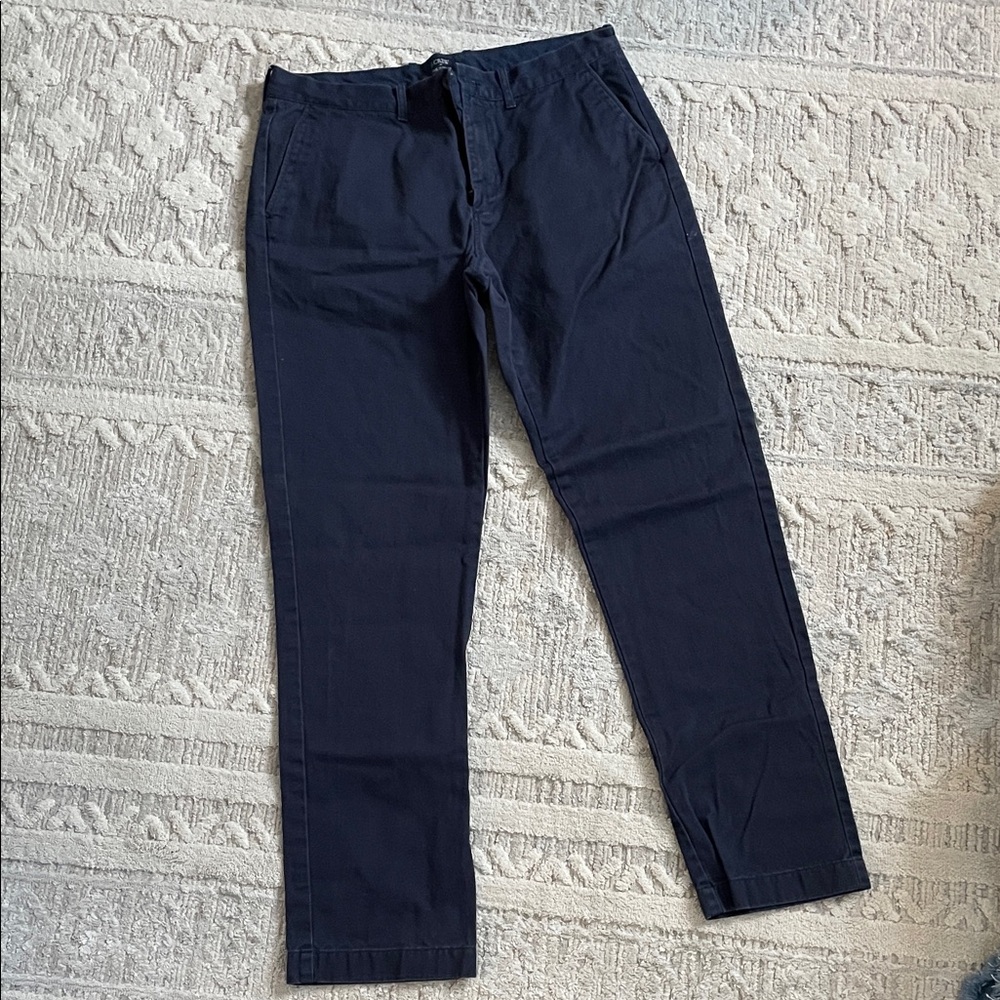 J. Crew Men's Dark Blue Chinos